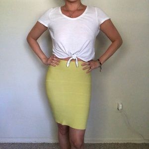 BCBG neon skirt